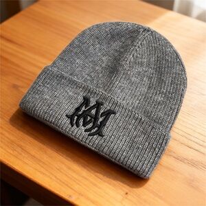 AMIRI Gray Knit Beanie